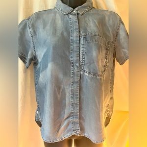 Calvin Klein soft denim button up the front shirt